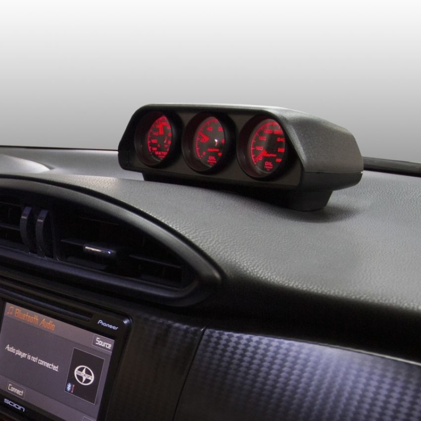 AutoMeter 5285 GAUGE MOUNT, DIRECT FIT DASH TOP, TRIPLE, 2 1/16