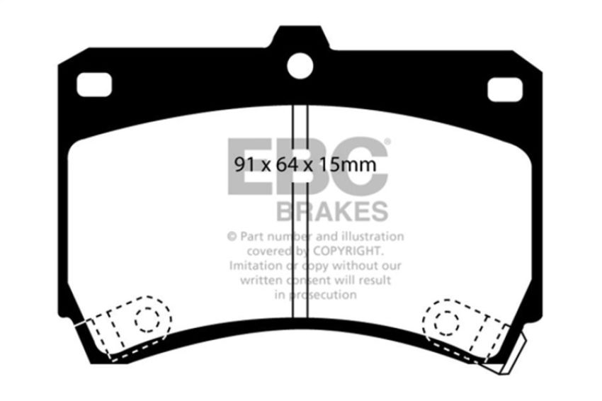 EBC Brakes DP2884 Greenstuff 2000 Series Sport Brake Pads