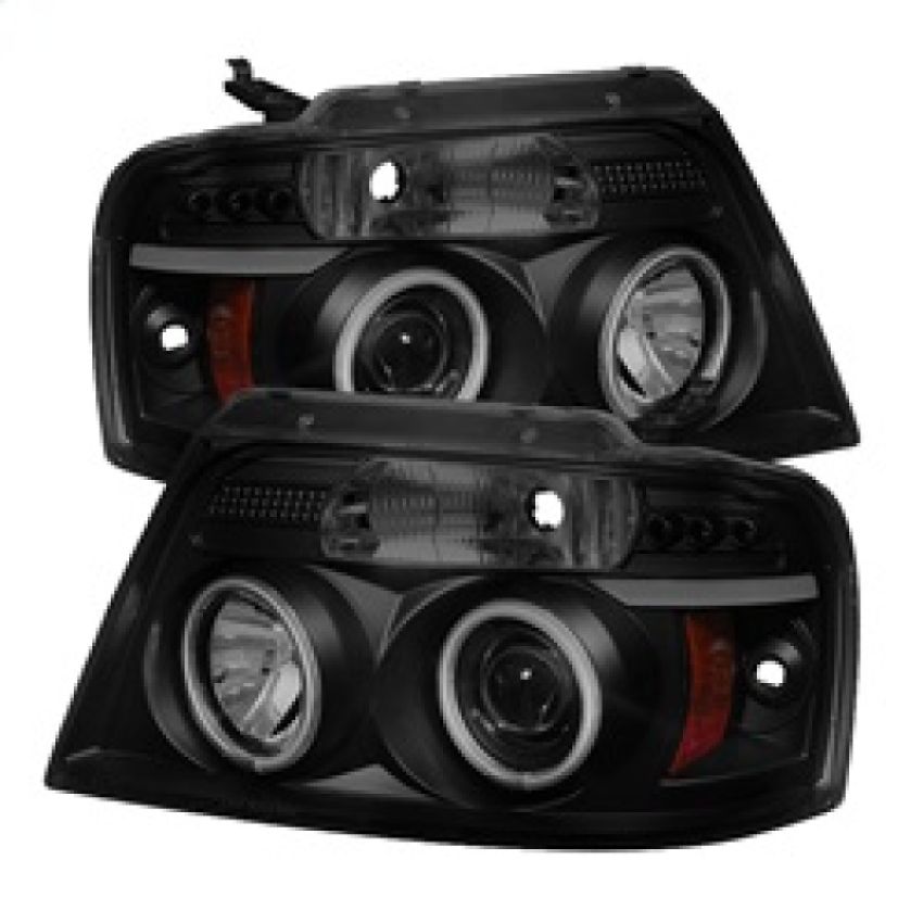 SPYDER 5078834 Projector Headlights - Version 2 - CCFL Halo - Black Smoke