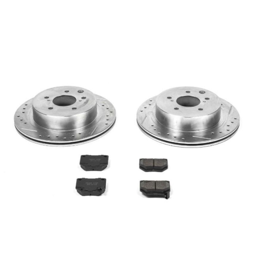 PowerStop K666 Z23 Daily Driver Carbon-Fiber Ceramic Brake Pad and Drilled & Slotted Rotor Kit