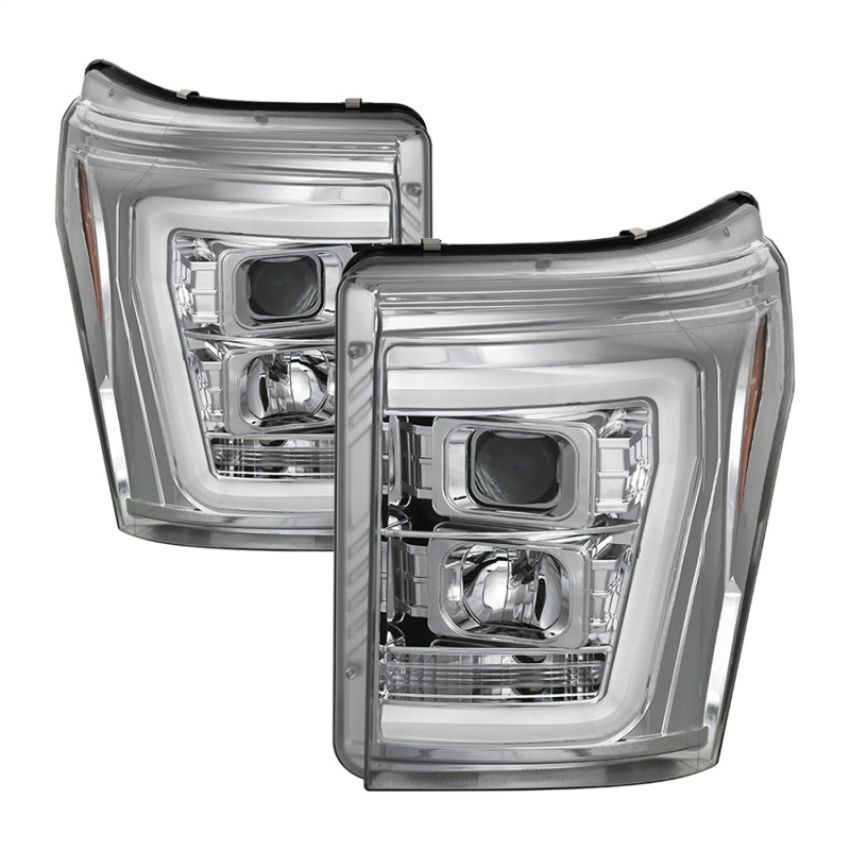 SPYDER 5084705 Projector Headlights - Version 2 - Light Bar DRL - Chrome