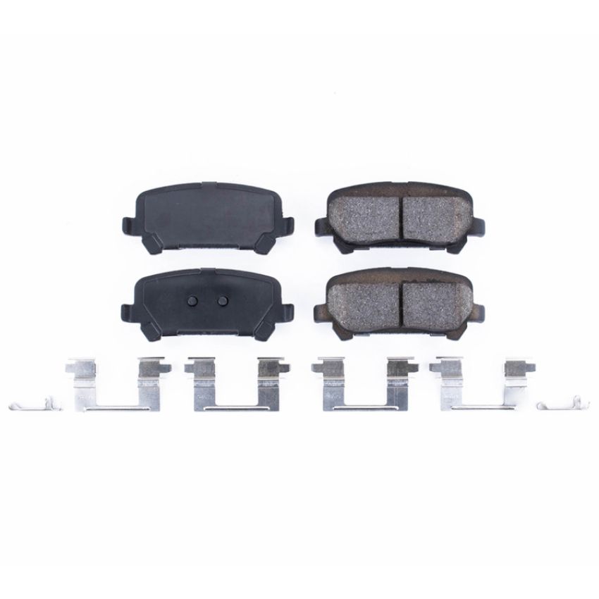 PowerStop 17-1806 PowerStop - Z17 Low-Dust Ceramic Brake Pads with Hardware