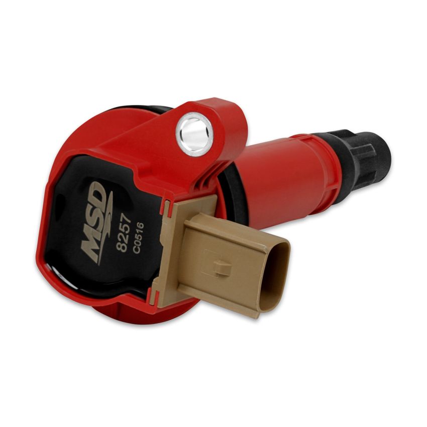 MSD IGNITION MSD8257 Coil 1pk Ford Eco-Boost 3.5L V6 11-16   Red
