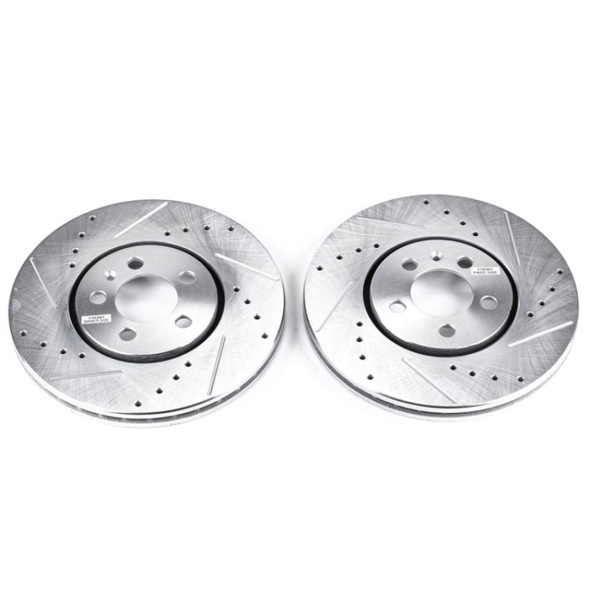 PowerStop EBR482XPR PowerStop Evolution Performance Drilled, Slotted & Plated Brake Rotor Pair