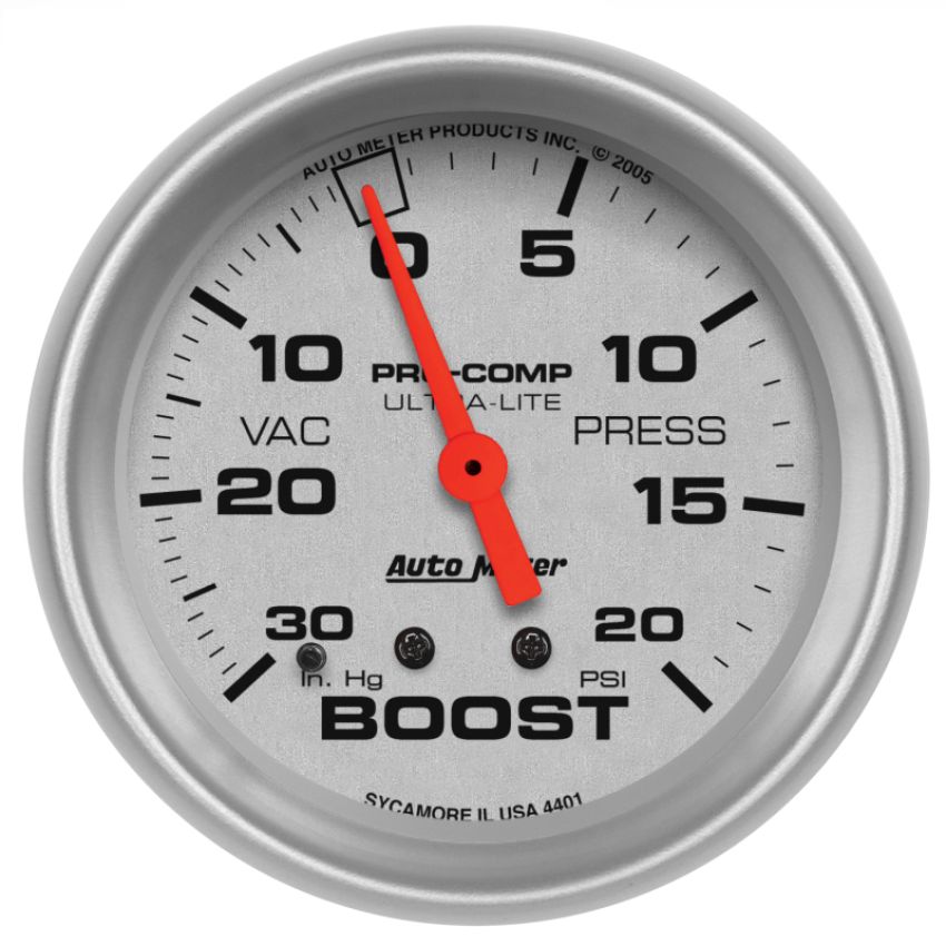 AutoMeter 4401 GAUGE, VAC/BOOST, 2 5/8
