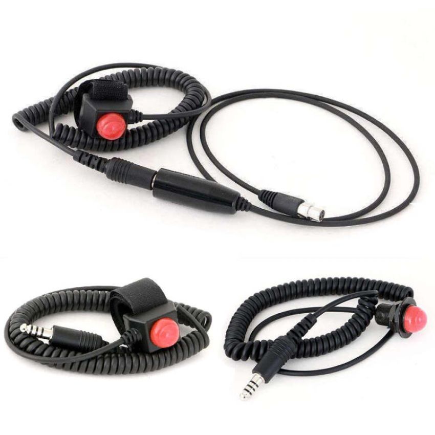 Rugged Radios PTT-HM-QD Hole Mount Steering Wheel Quick Disconnect Push to Talk (PTT)