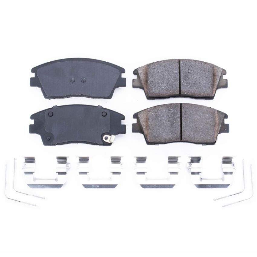 PowerStop 17-1847 PowerStop - Z17 Low-Dust Ceramic Brake Pads with Hardware