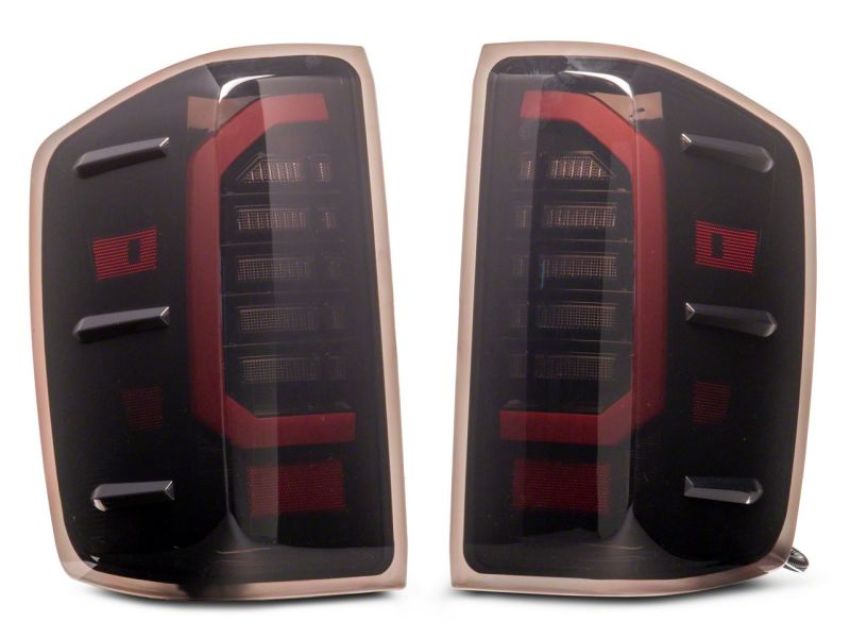 Raxiom S151298 14-18 Chevrolet Silverado 1500 Axial Series LED Tail Lights- Blk Housing (Smoked Lens)