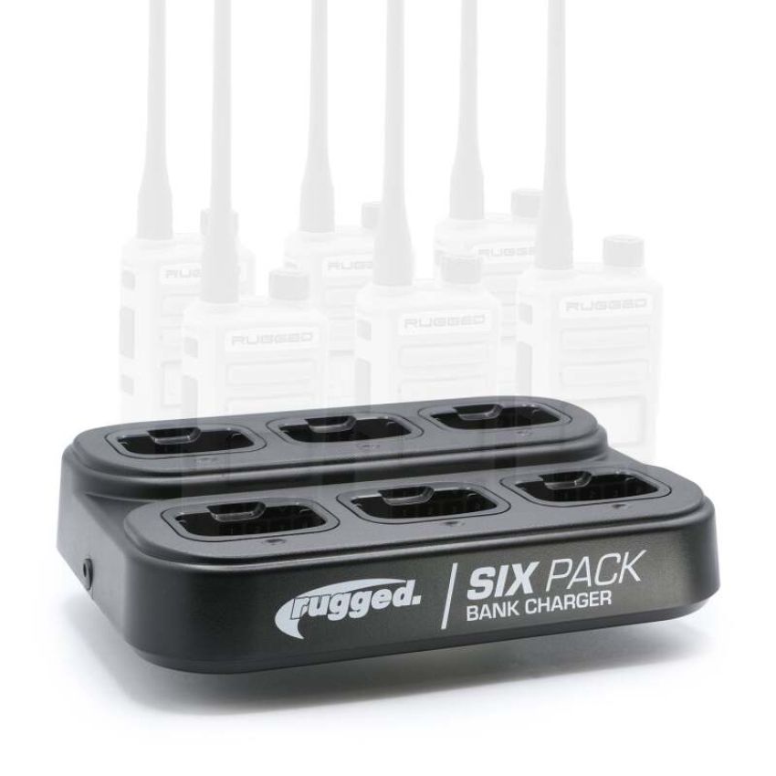 Rugged Radios 6PACK-R1 6-Pack Bank Charger for Handheld Radios R1