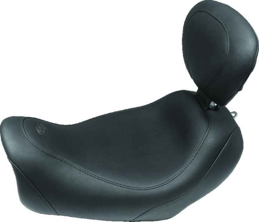 Mustang Motorcycle 79704 Mustang 08-21 Harley Electra Glide, Rd Glide, Rd King, Glide Lowdown 1PC Seat w/DBR Studs - Black