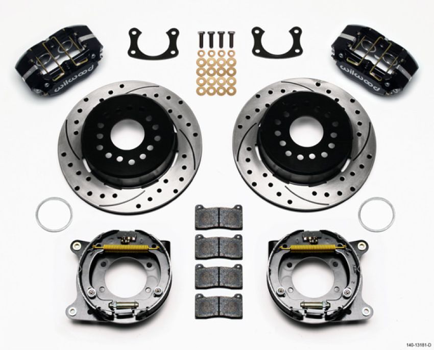 Wilwood 140-13181-D Dynapro Lug Mount P/S Park Brake Kit Drilled New Big Ford 2.50in Offset