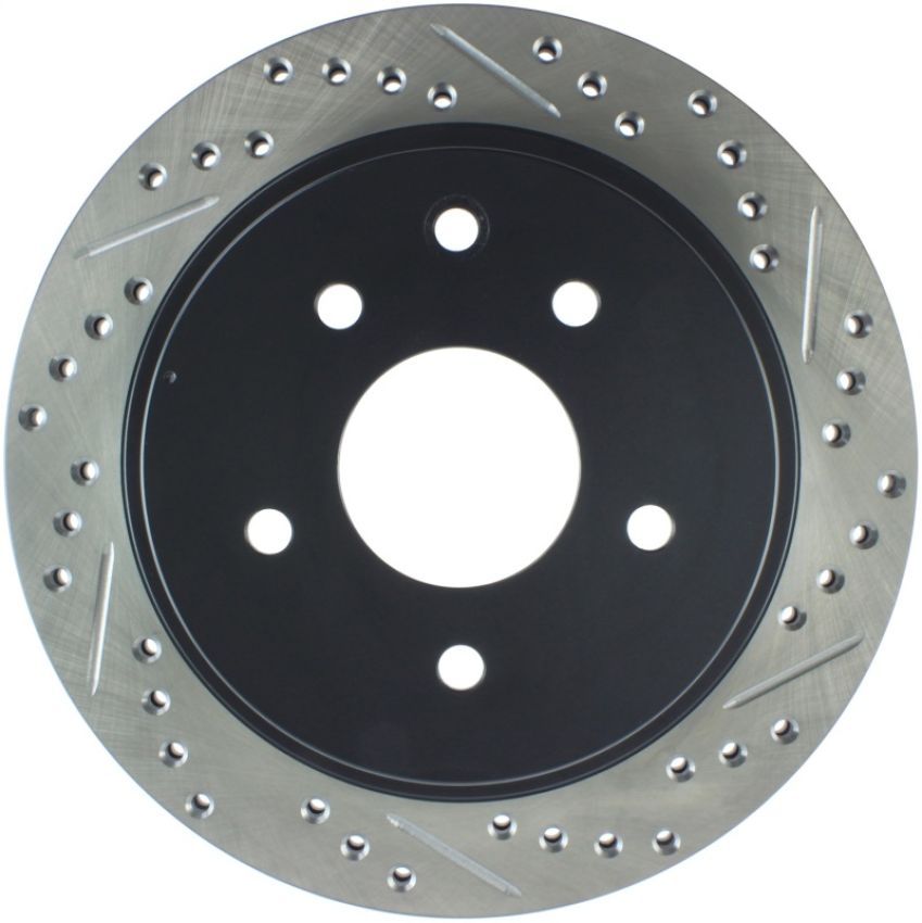 Stoptech 127.42077L 03-05 350Z / 03-04 G35 / 03-05 G35X SportStop Slotted & Drilled Rear Left Rotor
