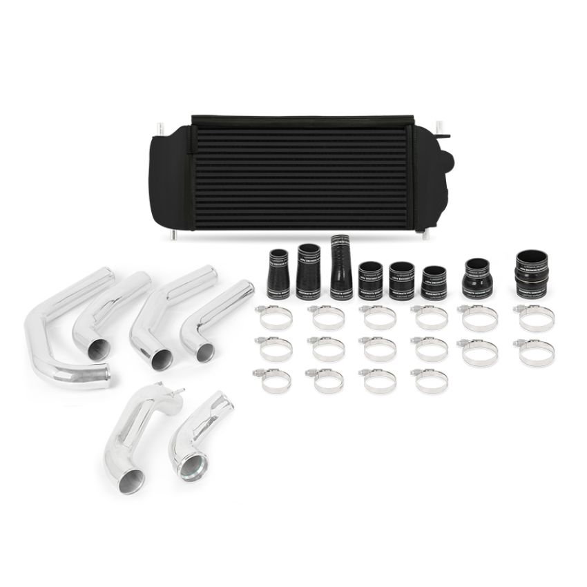 Mishimoto MMINT-F27T-15KPBK 15-17 Ford F-150 EcoBoost 2.7L Black Performance Intercooler Kit w/ Polished Pipes