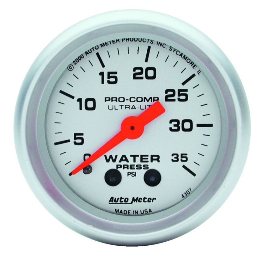 AutoMeter 4307 GAUGE, WATER PRESS, 2 1/16