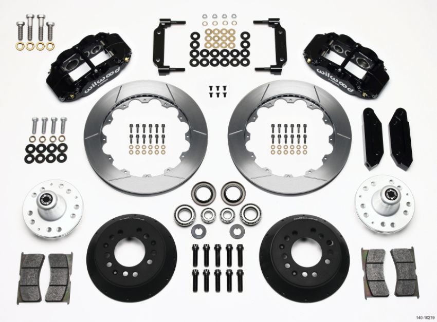 Wilwood 140-10219 Narrow Superlite 6R Front Hub Kit 12.88in 1968-1969 Mustang Disc Spindle
