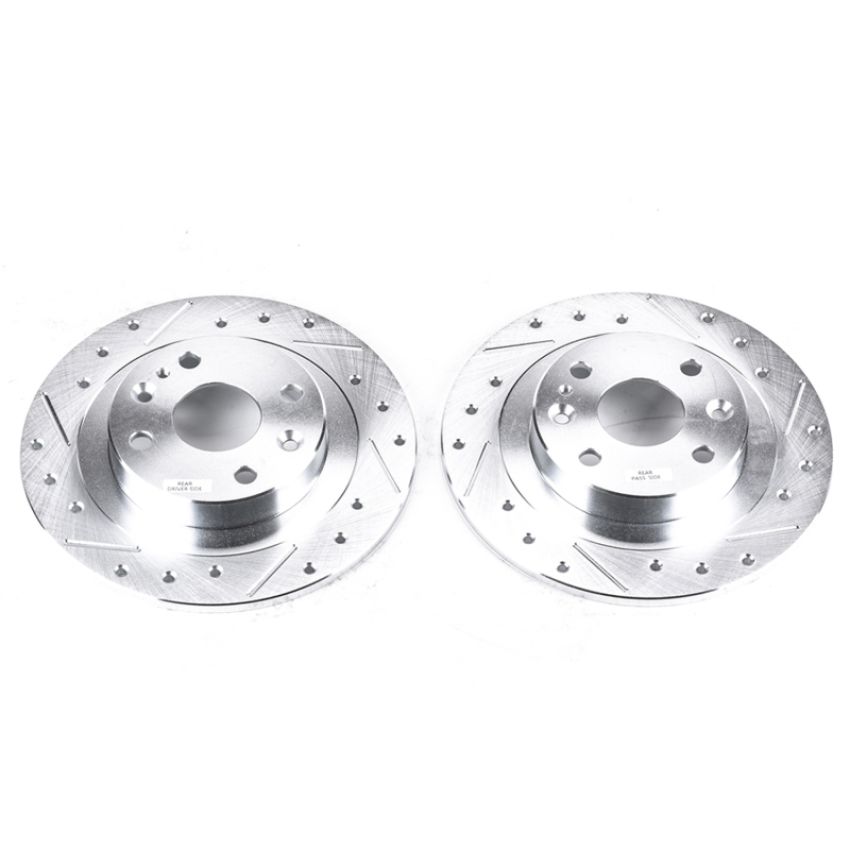 PowerStop JBR570XPR PowerStop Evolution Performance Drilled, Slotted & Plated Brake Rotor Pair