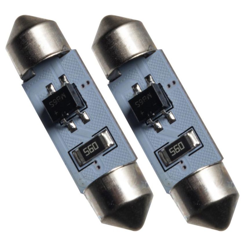 Oracle Lighting 5205-001 37mm 4 LED 3-Chip Festoon Bulbs, Cool White, Pair