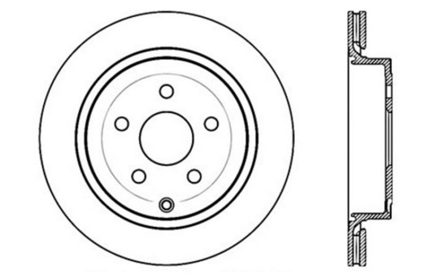 Stoptech 128.62113L Drilled Sport Brake Rotor
