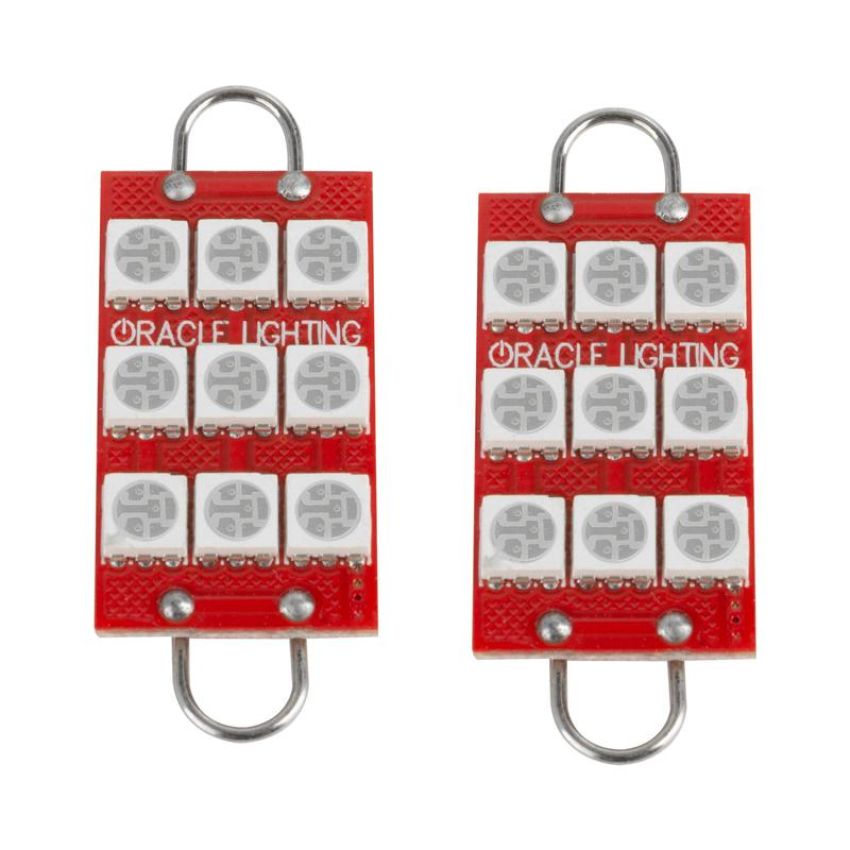 Oracle Lighting 5209-007 44mm 6 LED 3 Chip, Loop Festoon Bulbs, U/VPurple, Pair