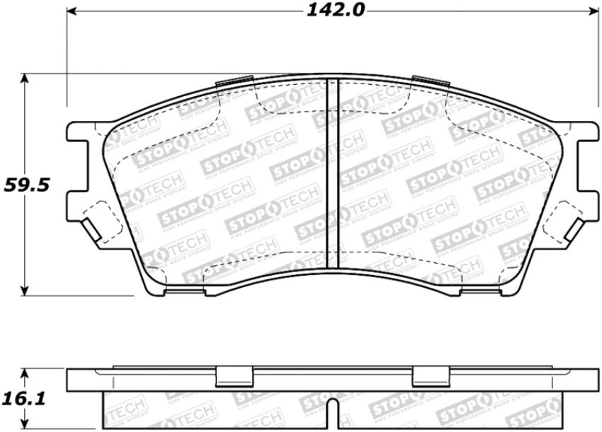 Stoptech 308.06430 Street Brake Pads