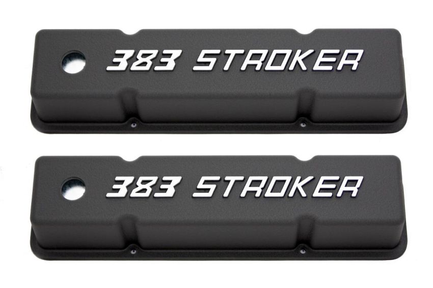 RACING POWER CO-PACKAGED RPCR7617 Small Block Chevy Tall Valve Covers 383 Stroker