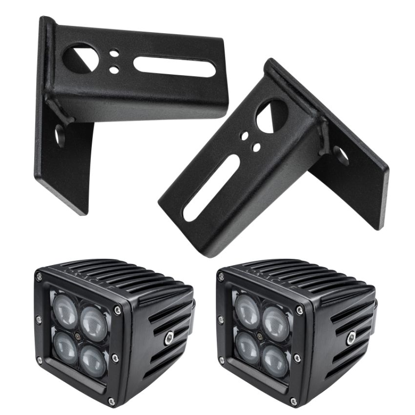 Oracle Lighting 2142-504 Lower Windshield Mount Brackets w/ Lights Combo