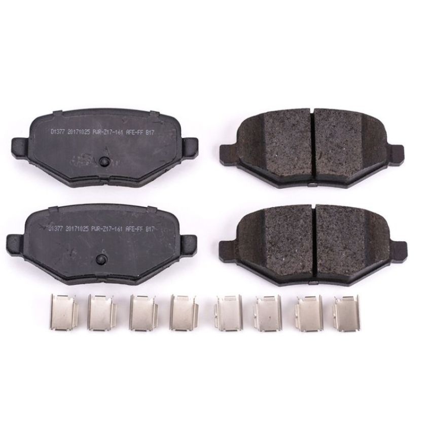 PowerStop 17-1377 PowerStop - Z17 Low-Dust Ceramic Brake Pads with Hardware