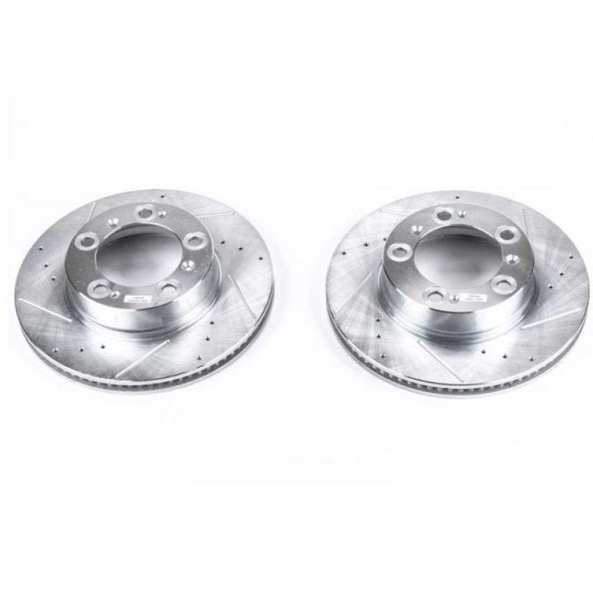 PowerStop EBR620XPR PowerStop Evolution Performance Drilled, Slotted & Plated Brake Rotor Pair