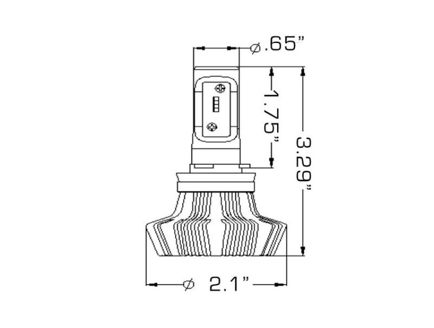 Oracle Lighting 5233-001 H8 4,000+ Lumen LED Headlight Bulbs, Pair