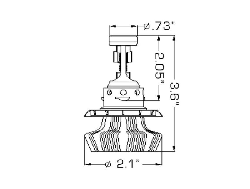 Oracle Lighting 5236-001 ORACLE Lighting H13 4,000+ Lumen LED Headlight Bulbs (Pair)