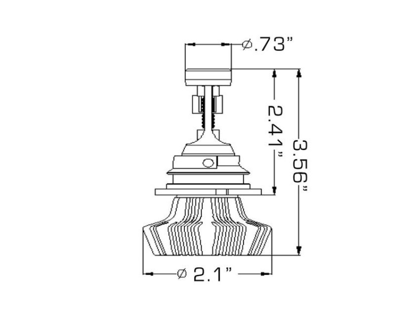 Oracle Lighting 5238-001 9004 4,000+ Lumen LED Headlight Bulbs, Pair