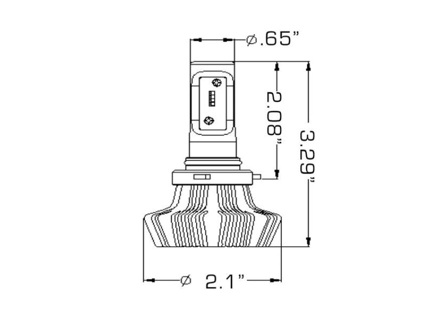 Oracle Lighting 5239-001 ORACLE Lighting 9005 4,000+ Lumen LED Headlight Bulbs (Pair)