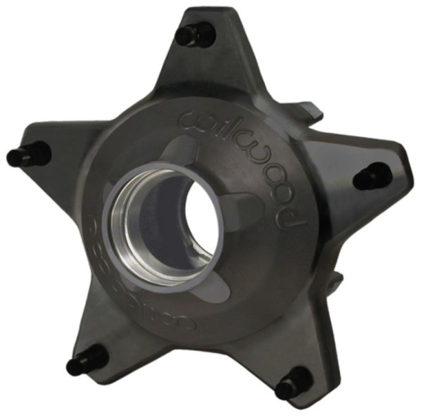 Wilwood 270-6735BD Hub-Starlite 55 Front w/Cap Std. Offset 5/8 Studs-Drilled-Black