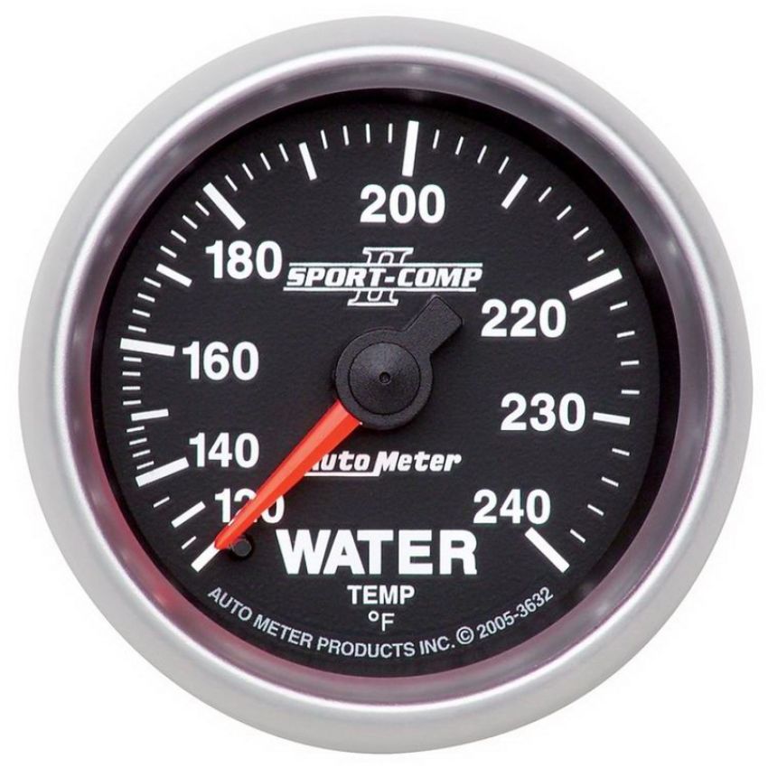 AutoMeter 3632 GAUGE, WATER TEMP, 2 1/16