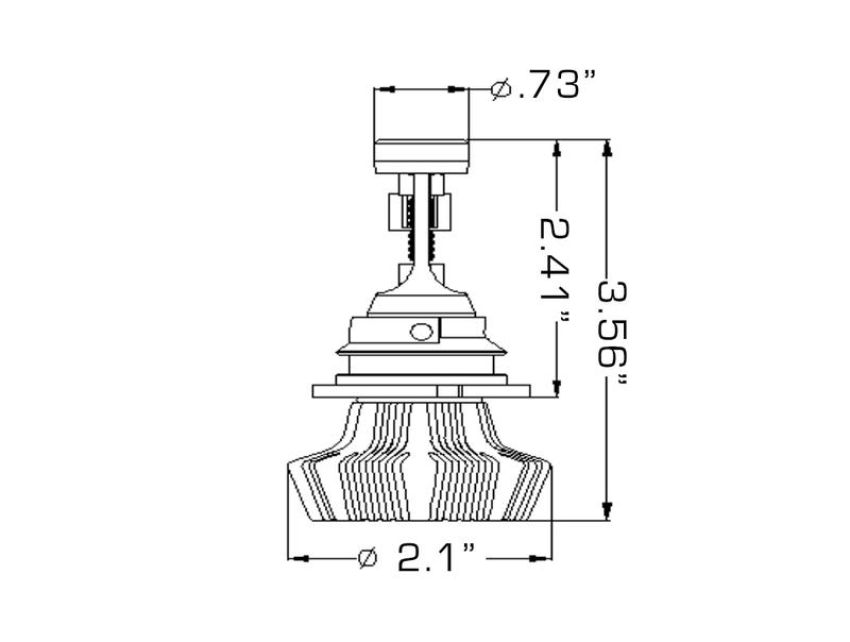 Oracle Lighting 5241-001 ORACLE Lighting 9007 4,000+ Lumen LED Headlight Bulbs (Pair)