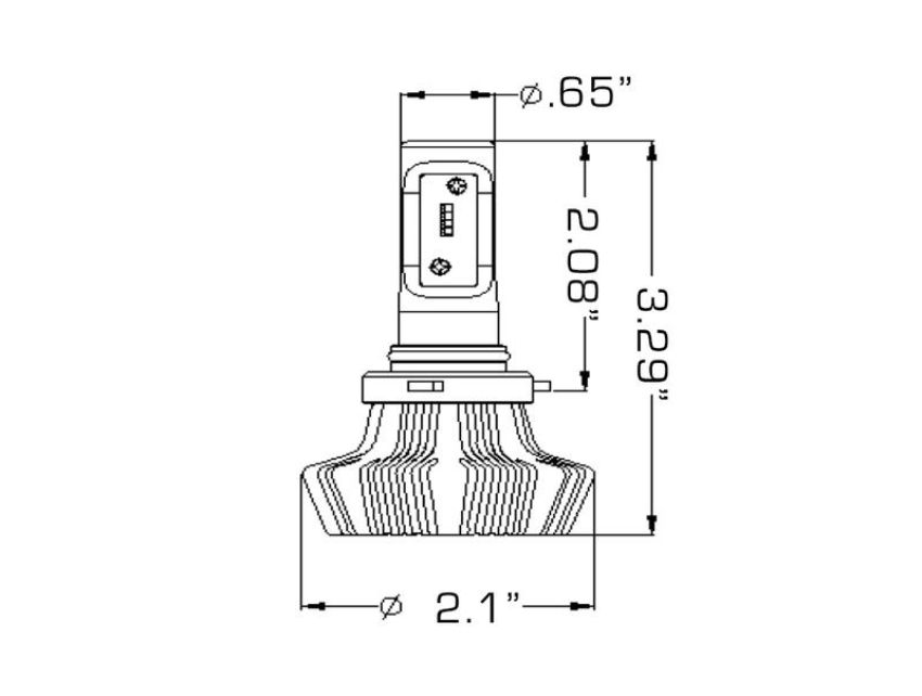 Oracle Lighting 5242-001 ORACLE Lighting 9012 4,000+ Lumen LED Headlight Bulbs (Pair)