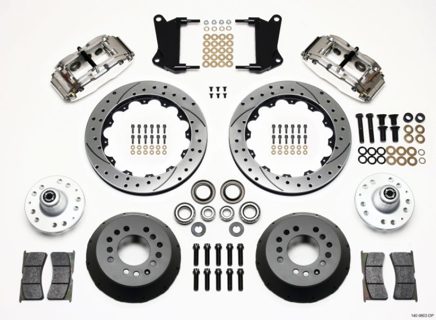 Wilwood 140-9803-DP Narrow Superlite 6R Front Hub Kit 12.88in Drill Pol 67-69 Camaro 64-72 Nova Chevelle