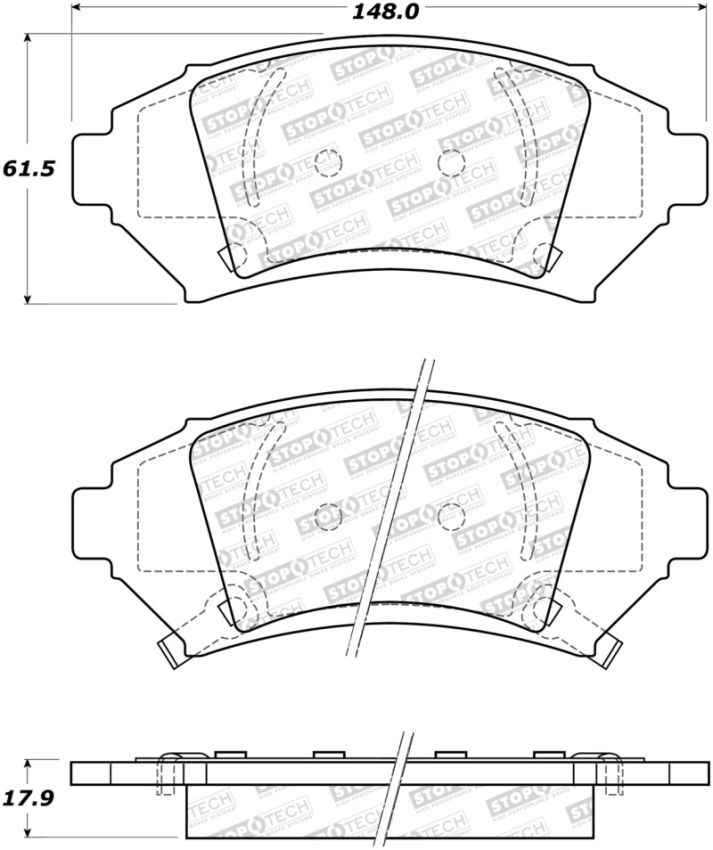 Stoptech 308.10760 Street Brake Pads
