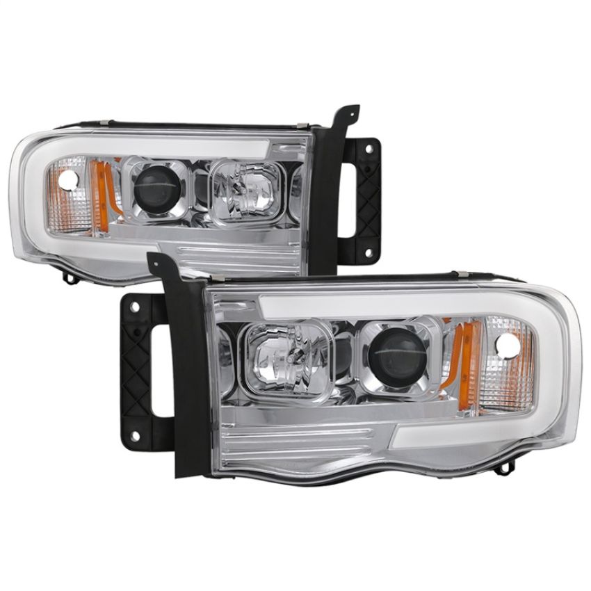 SPYDER 5084613 Projector Headlights - Version 2 - Light Bar DRL - Chrome