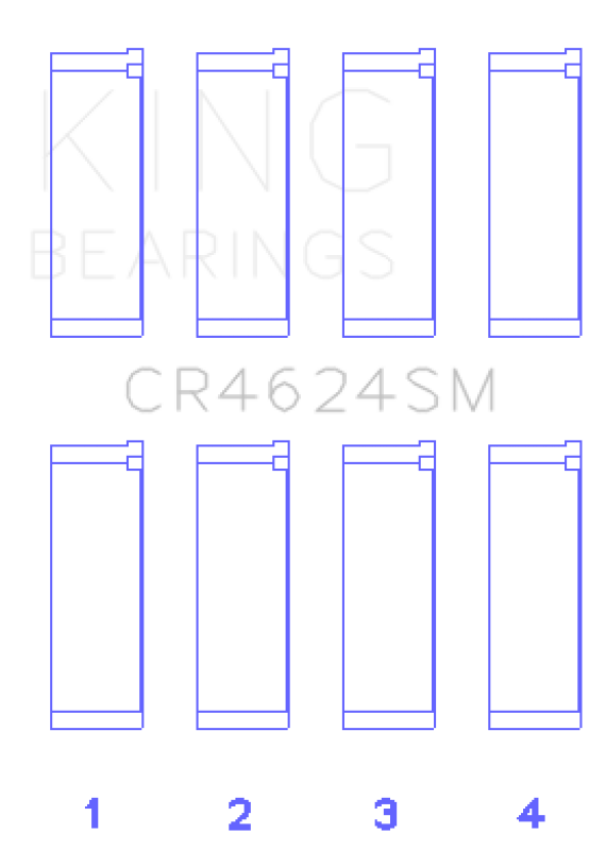 King Hyundai G4KE / G4KC Rod Bearings (Set of 4)