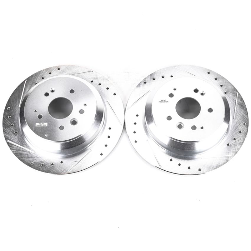 PowerStop JBR1587XPR PowerStop Evolution Performance Drilled, Slotted & Plated Brake Rotor Pair