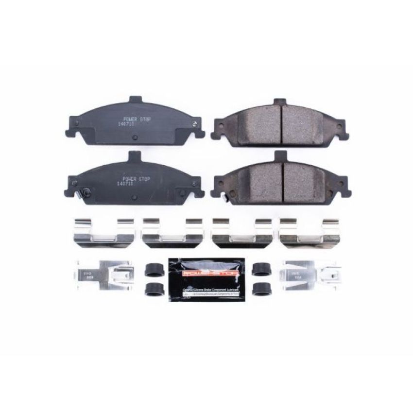 PowerStop Z23-727 PowerStop - Z23 Daily Driver Carbon-Fiber Ceramic Brake Pads with Hardware Kit