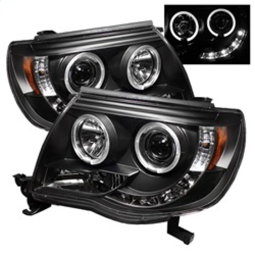 SPYDER 5011916 Projector Headlights - LED Halo - Black