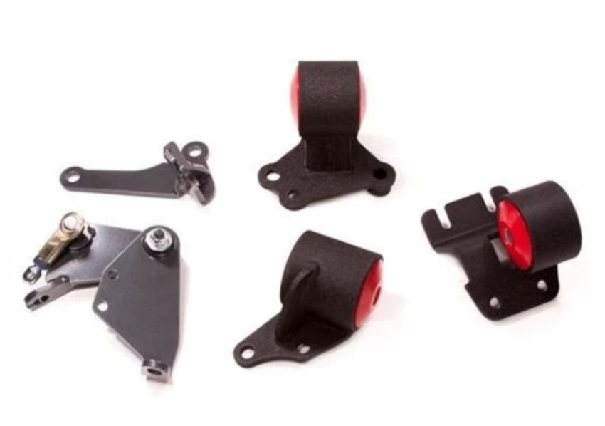 Innovative Mounts 49351-95A Innovative 90-93 Integra B-Series Black Steel Mounts 95A Bushings (Cable to Hydro Conversion)