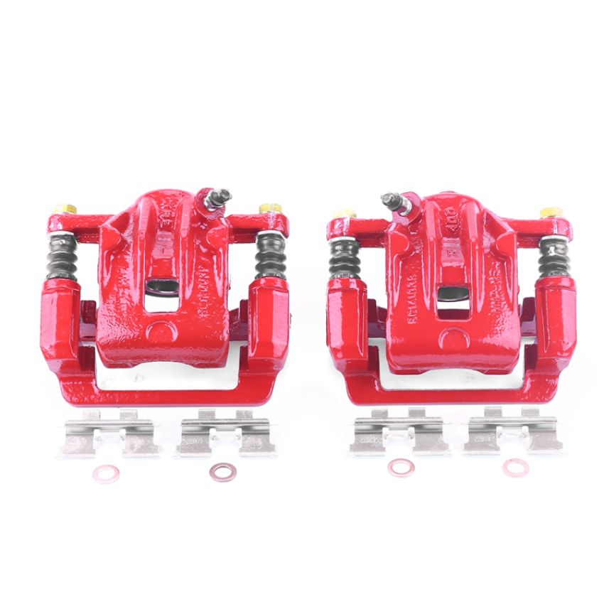 PowerStop S2704 Red Powder Coated Calipers