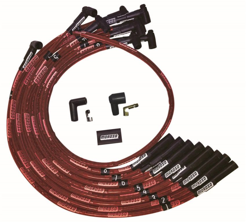 MOROSO MOR52540 Ultra Plug Wire Set BBC Over V/C Red
