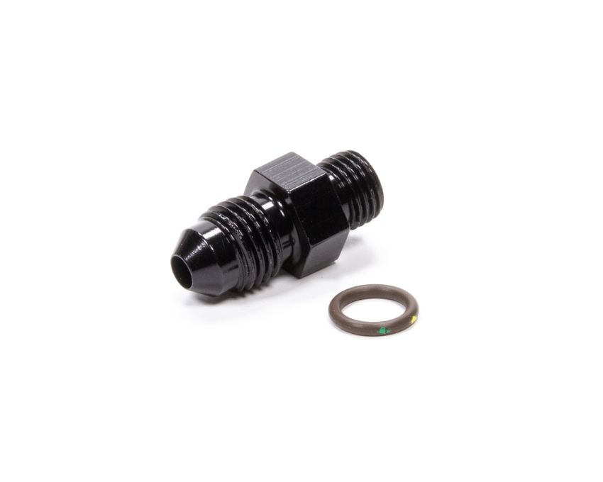 FRAGOLA FRG495124-BL #4 x 3/8-24 (#3) Radius O-Ring Fitting Black