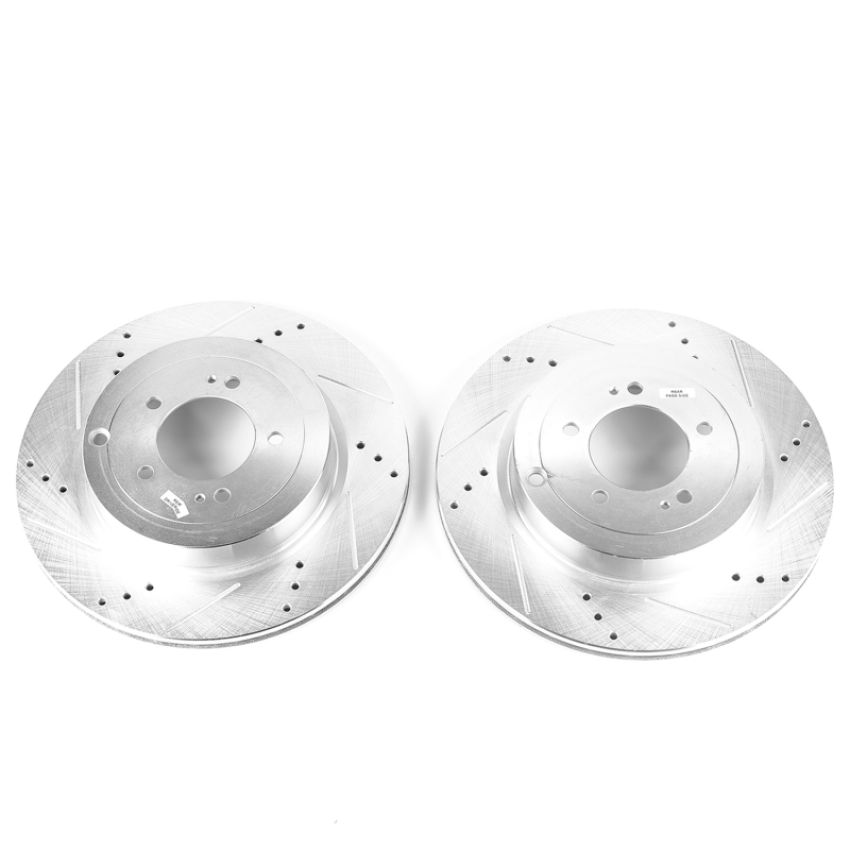 PowerStop JBR1359XPR PowerStop Evolution Performance Drilled, Slotted & Plated Brake Rotor Pair