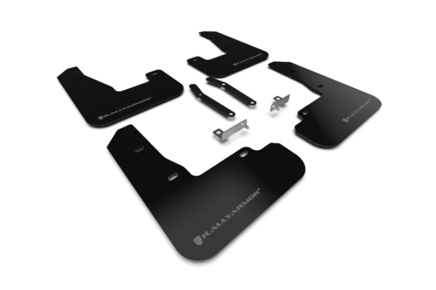 Rally Armor MF59-UR-BLK/GRY Black Mud Flap/Grey Logo
