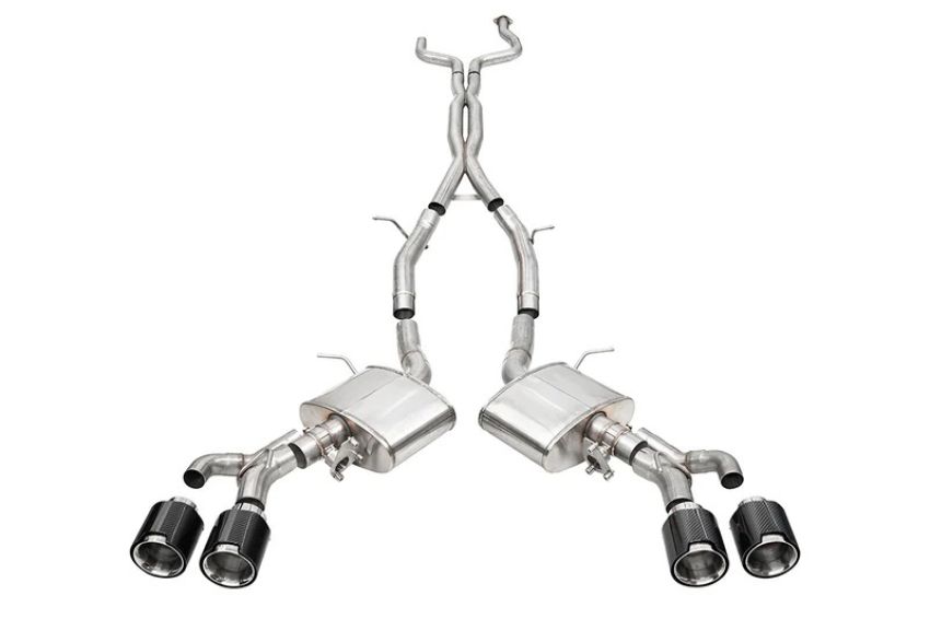 CORSA Performance 21317CF Corsa 22-25 Cadillac CT4 V Blackwing 3in Dual Mode Active Cat-Back 4.5in CF Polished Dual Rear Tip